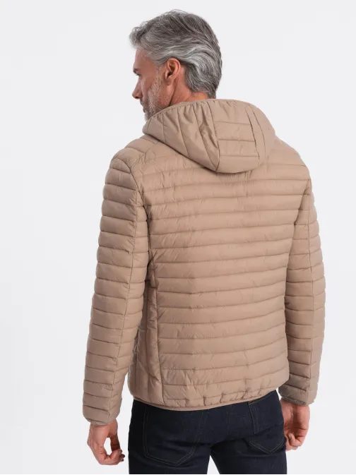 Barna férfi bomber dzseki V4 JALP-22FW-007