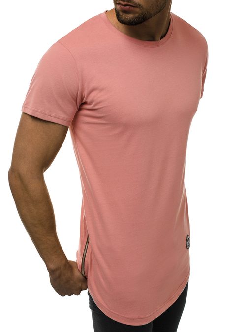 Halvány rózsaszínű hosszított póló O/1255