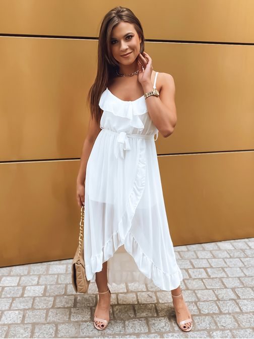Szenzációs fehér könnyű nyári női ruha Maretta