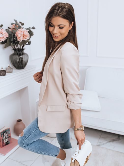 Modern bézs női zakó Grande