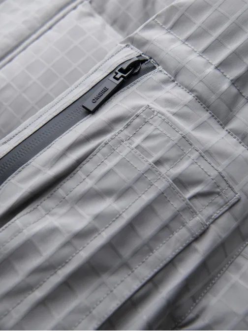 Időtlen steppelt szürke férfi parka V2 JALJ-0201