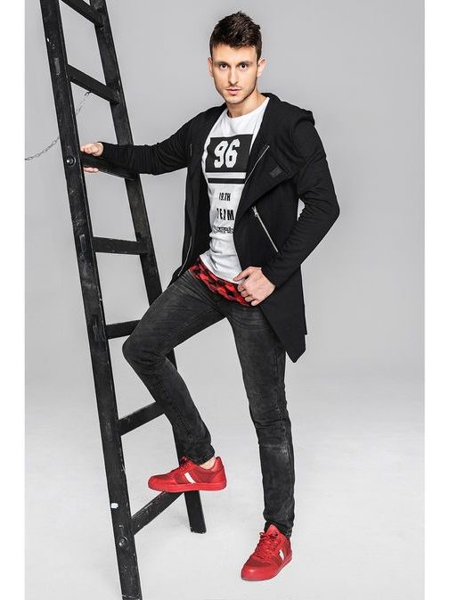 Piros férfi sportos cipő CONER 3027