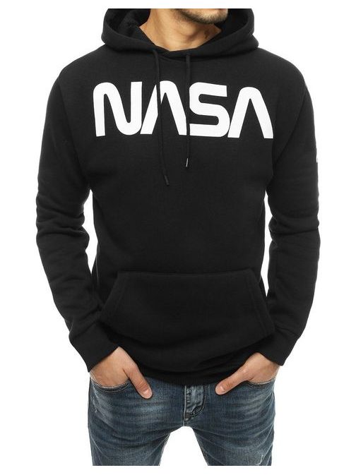 Egyedi fekete kapucnis pulóver NASA
