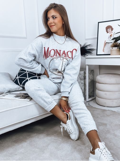 Modern világosszürke női pulóver Monaco