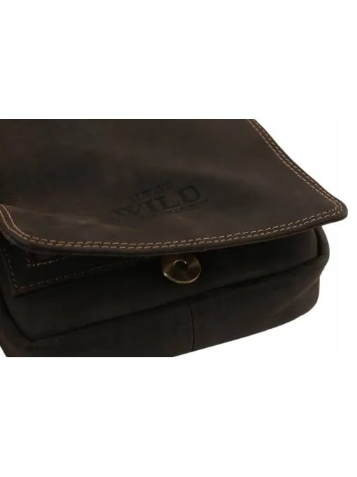 Modern barna férfi válltáska