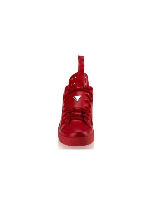 Piros divatos bokacipő