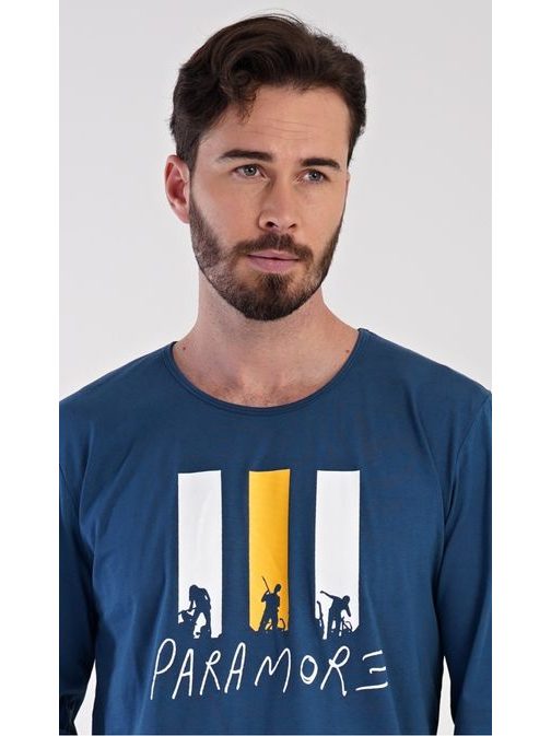 Petróleum kék férfi pizsama Oliver