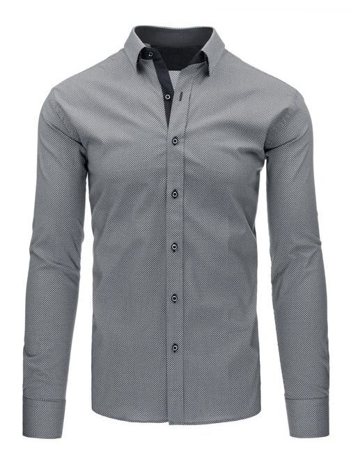 Szürke férfi mintás ing