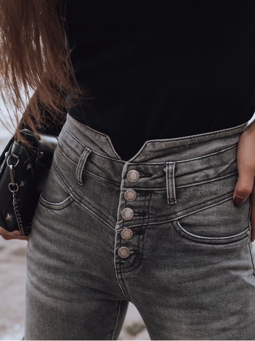 Különleges világosszürke női farmer Klara