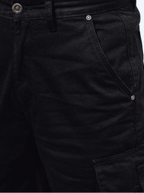 Széles bő nadrág fekete színben