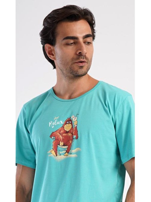 Kényelmes rövid férfi pizsama Relax