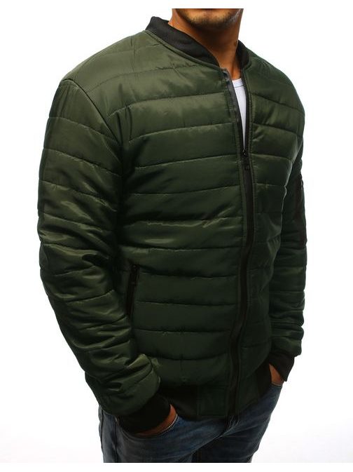 Stílousos zöld bomber stílusú dzseki