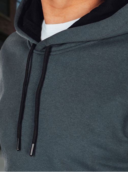 Egyszerű férfi grafit pulcsi