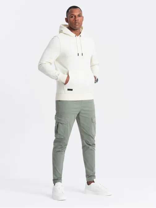 Basic krémszínű férfi pulóver V5 SSBN-0161