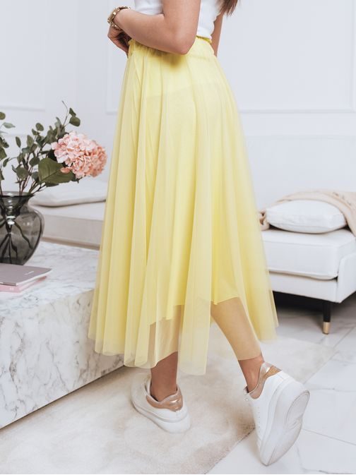 Egyedi citromsárga női tüllszoknya Atena