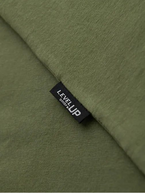 Olive laza szabású póló V8 TSBC-0267