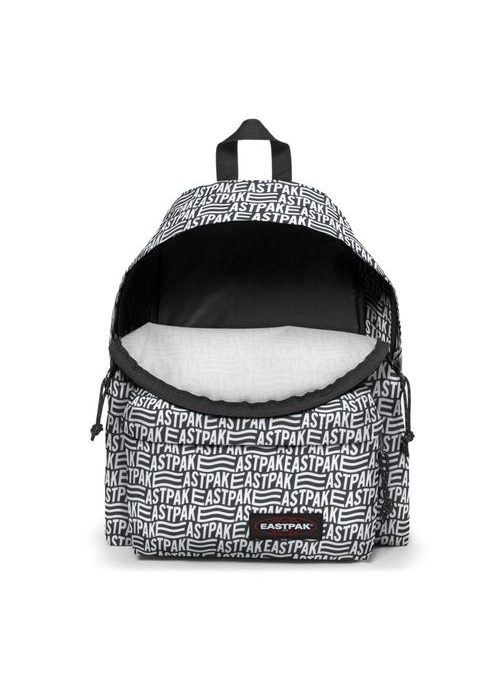 Városi fehér mintás hátizsák Eastpak Padded Pak'r Sculptype Black