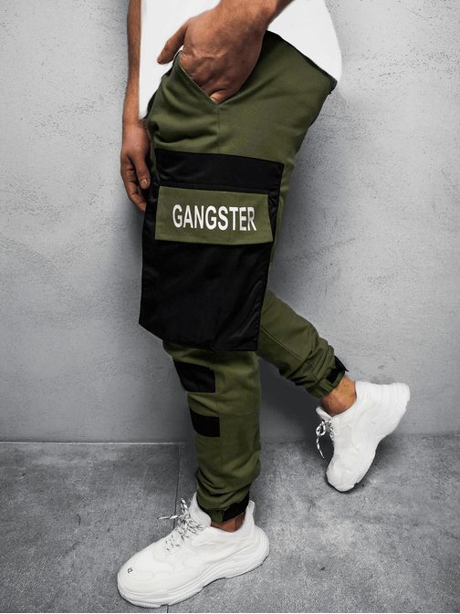 Stílusos khaki jogger nadrág G/11131