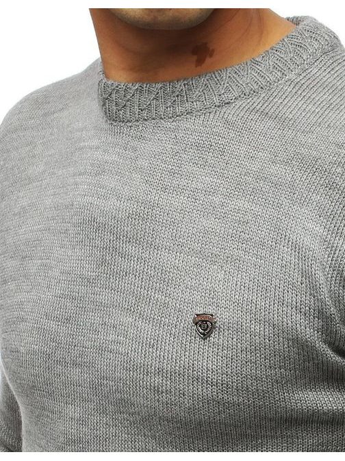 Divatos halvány szürke pulóver