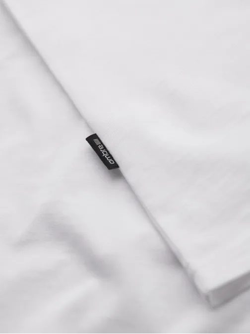 Basic pamut fehér V-nyakú póló V4 TSBS-0237