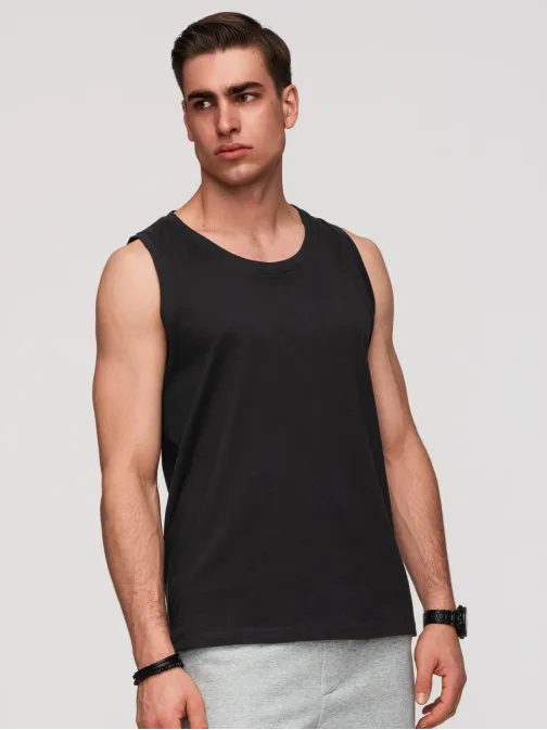Egyszerű fekete tank top V3 TSBT-0272
