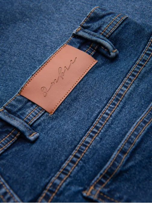 Klasszikus sötétkék farmer rövidnadrág V3 SRDS-0171