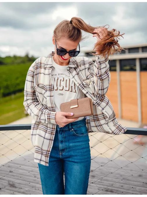 Bézs női pénztárca Gamine