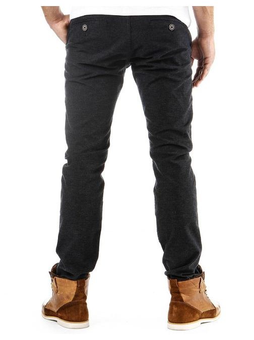 Kényelmes fekete férfi nadrág