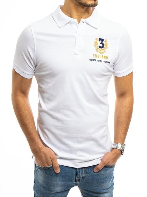 Fehér póló ing modern dizájnnal