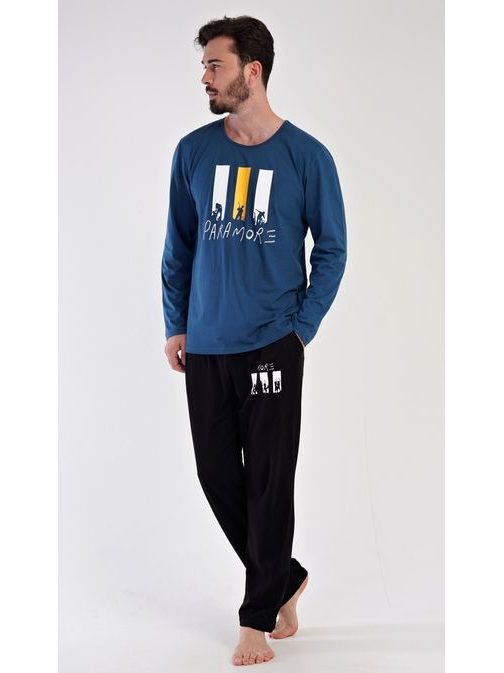 Petróleum kék férfi pizsama Oliver