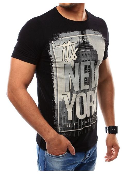 Fekete NEW YORK feliratos póló