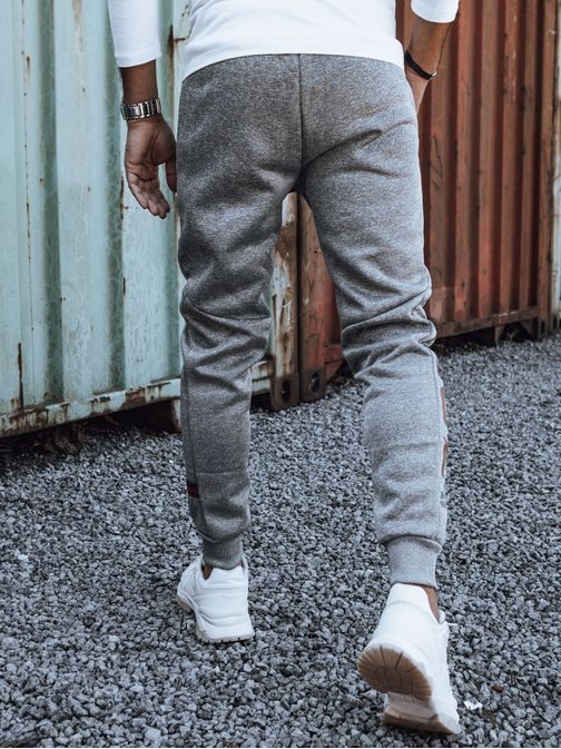 Trendi szürke melegítő nadrág felirattal