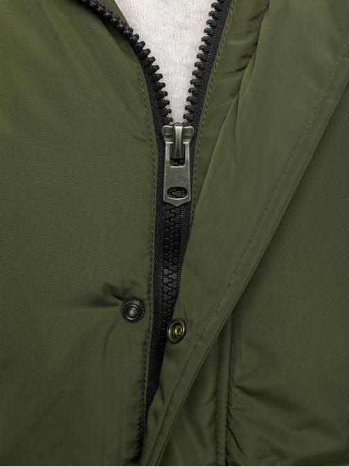 Téli férfi bomber dzseki KHAKI zöld J.STYLE 506