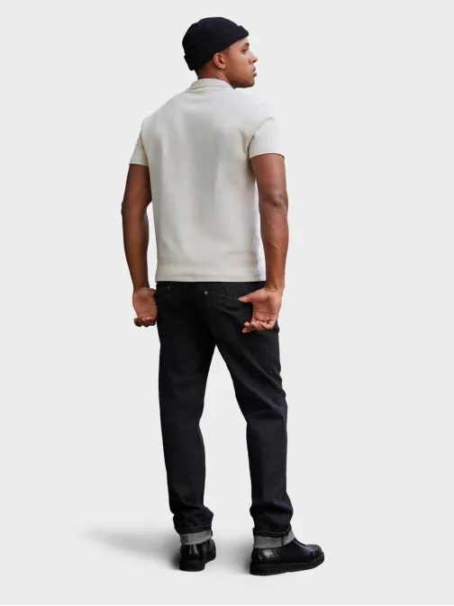 Krémszínű pólóing dekoratív cipzárral V3 POSS-0109