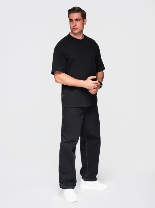 Három csomag vegyes oversize pólók fekete/világoskék/fehér TSBC-0291