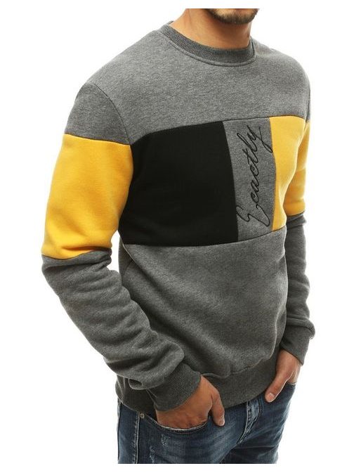 Modern sötét szürke belebújós pulóver