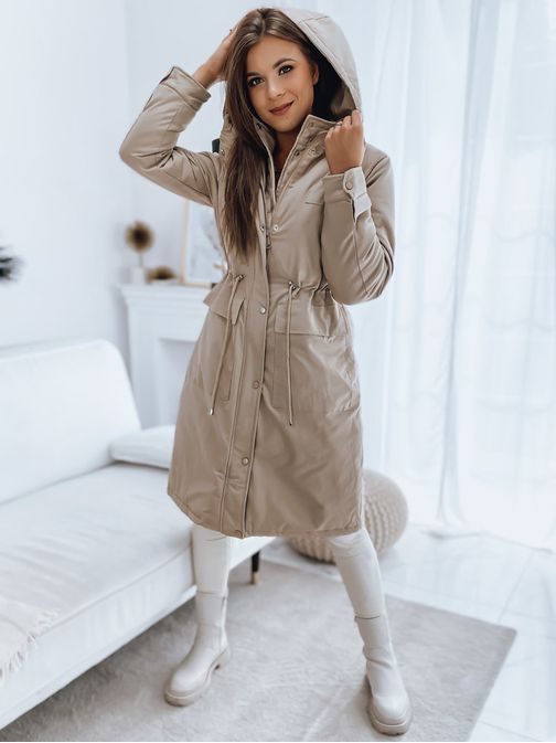 Divatos bézs női kabát Isla