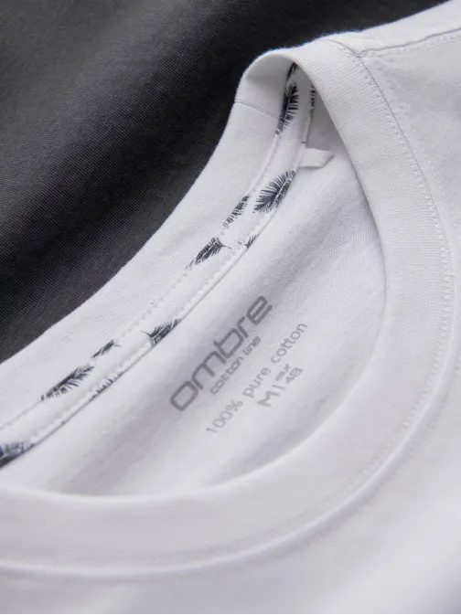 Grafit szürke póló nyári mintával  V2 TSPT-0177