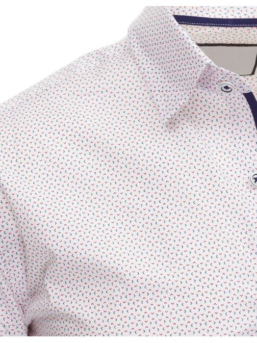 Érdekes apró mintás fehér  slim fit ing