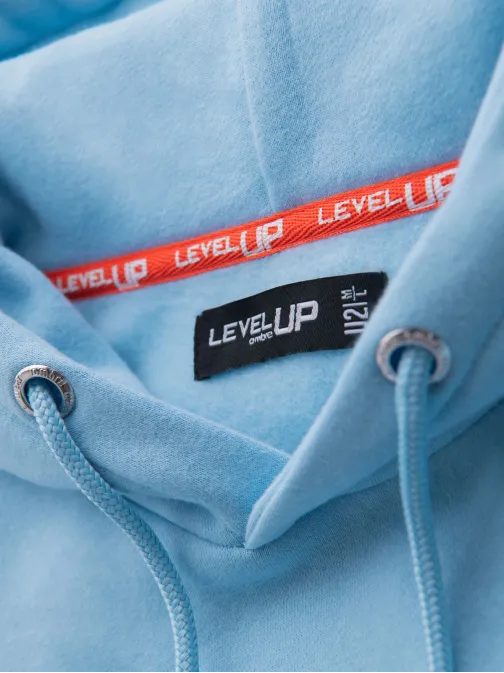 Pasztellkék unisex pulóver V8 SNBC-0105