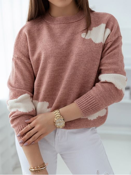 Rózsaszín női pulóver eredeti kivitelben Lalis
