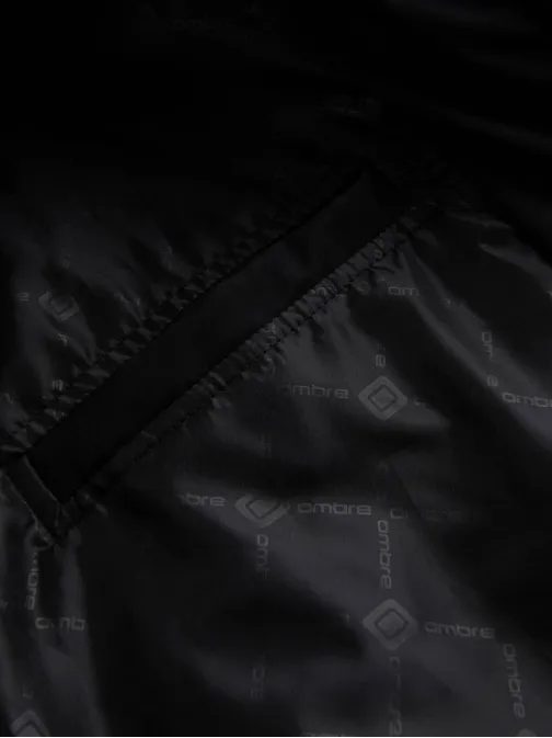 Stílusos fekete bomber dzseki  V1 OM-JALP-0143