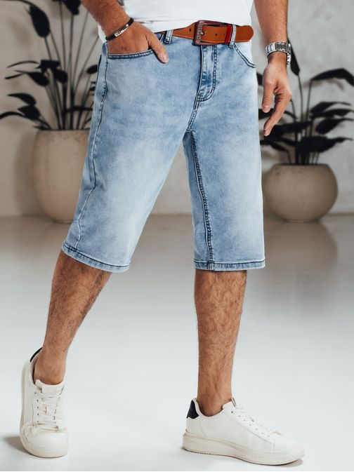 Modern kék farmer rövidnadrág