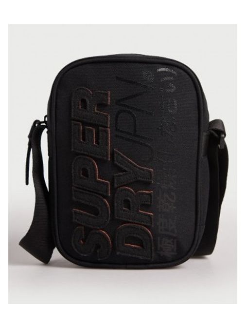 Fekete válltáska SUPERDRY MONTAUK