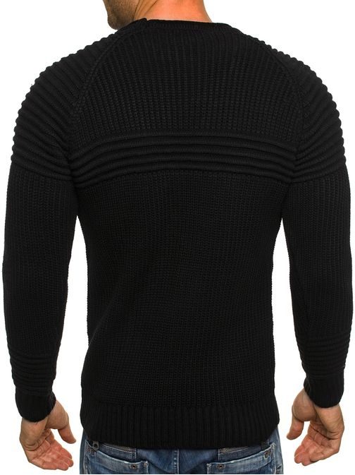 Elegáns fekete pulóver  MADMEXT 1561