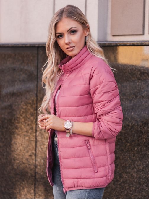 Modern rózsaszín női átmeneti kabát CLR012