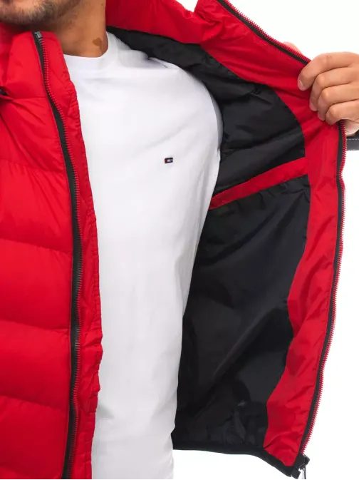 Piros steppelt mellény