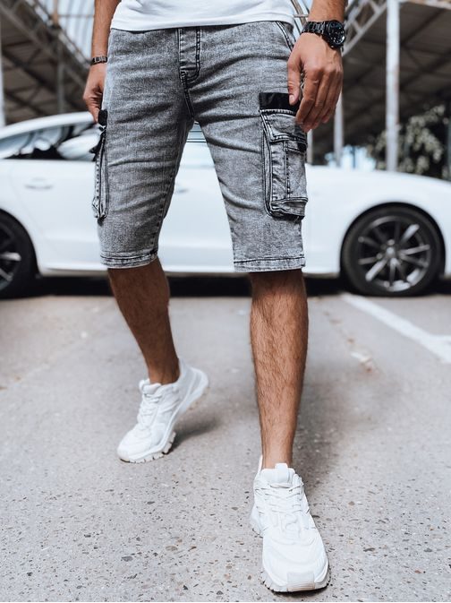 Szürke zsebes rövidnadrág