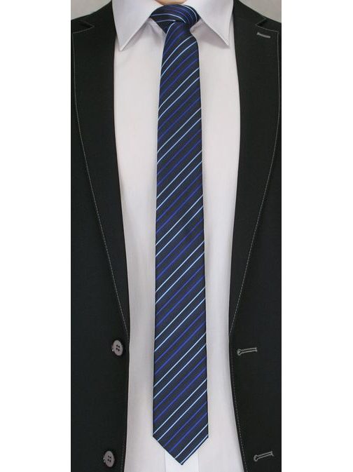 Kék csíkos nyakkendő