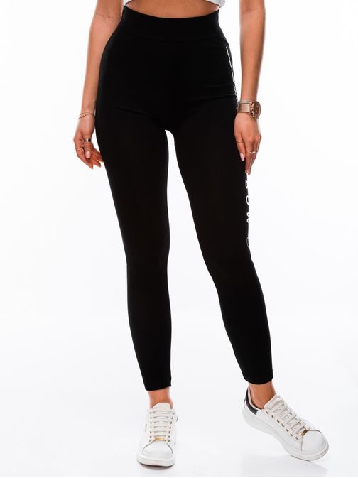 Különleges fekete női leggings PLR125